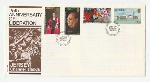 1970 Jersey Channel Islands 25th Anniversary of Liberation FDC