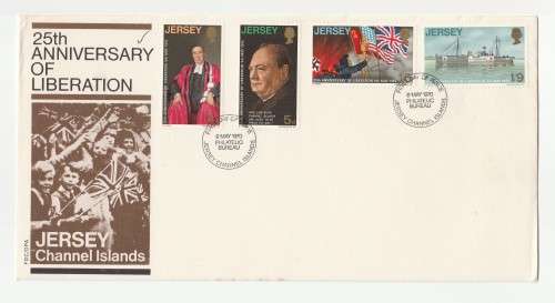 1970 Jersey Channel Islands 25th Anniversary of Liberation FDC