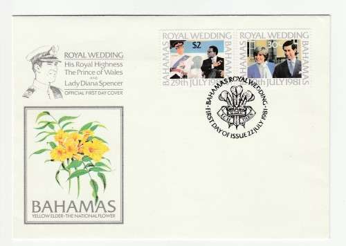1681 Bahamas Royal Wedding FDC