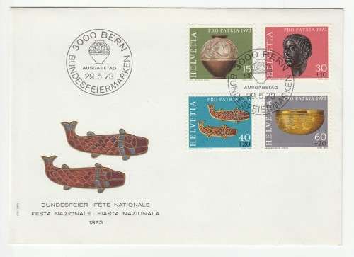 1973 Switzerland Bundesfeiermarken 29.5.73 FDC * Bern / Pro Patria