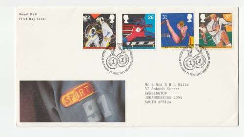 1991 GB British Sport 91 Royal Mail FDC