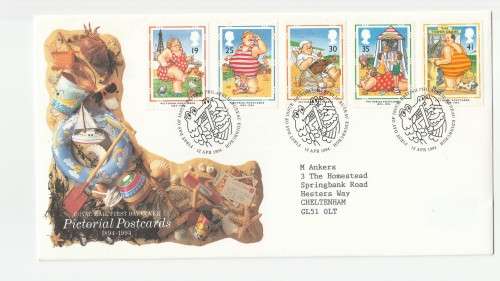 1994 GB British Pictorial Postcards Royal Mail FDC