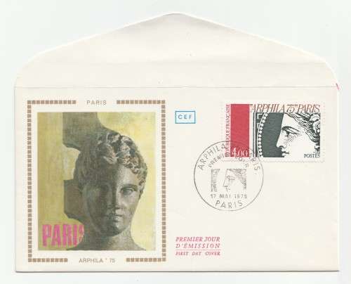 1975 France 17/05/75 Paris Arphila 75 FDC and Maxicard Set