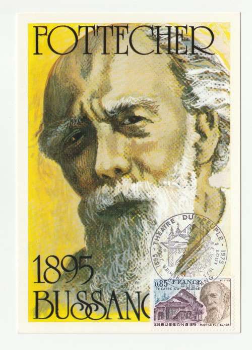 1975 France 09/08/75 Maurice Pottecher 1867 - 1895 Maxicard