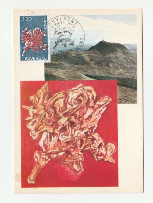 1975 France 04/10/75 Serie de Regions L`Auvergne Maxicard