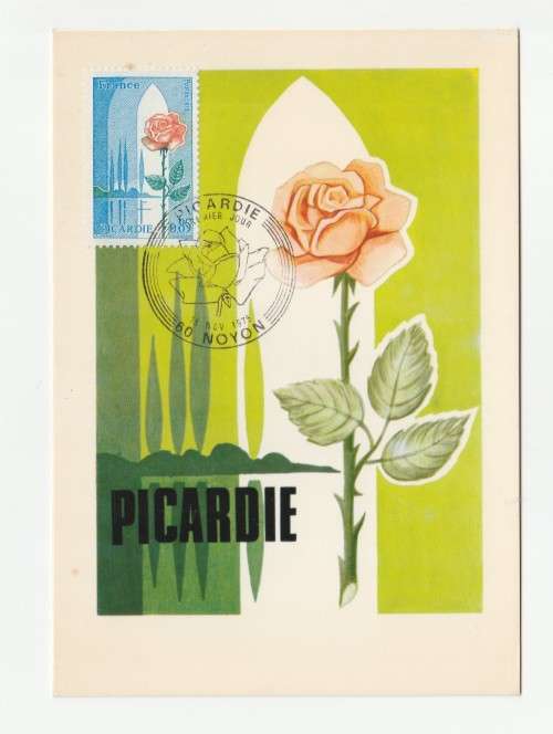 1975 France 16/11/75 Serie des Regions La Picardie Maxicard