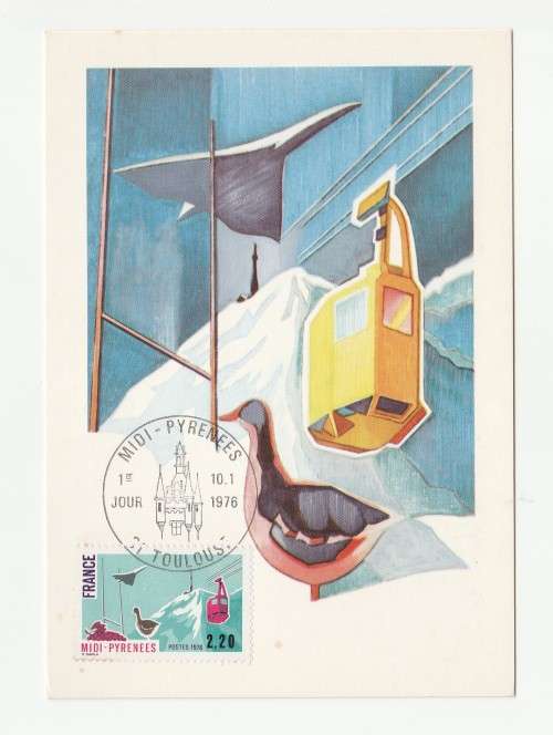 1976 France 10/01/76 Serie des Regions Midi-Pyrenees Maxicard