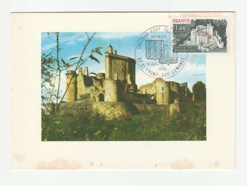 1976 France 10/07/76 Bonaguil (Lot et Garonne) Le Chateau Fort Maxicard