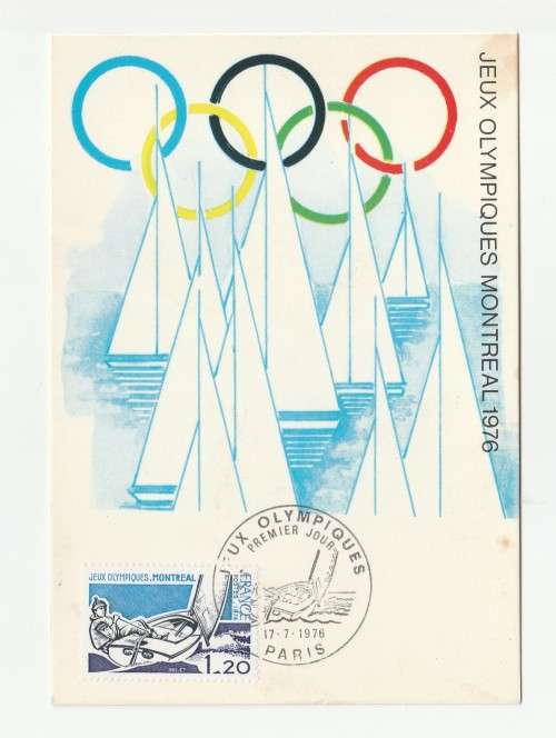 1976 France 17/07/76 Jeus Olympiques Montreal 1976 Maxicard