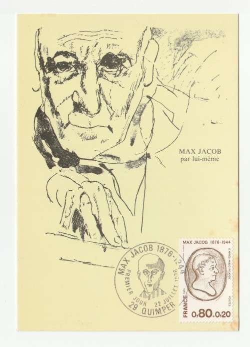 1976 France 22/07/76 Max jacob 1876 - 1944 Maxicard