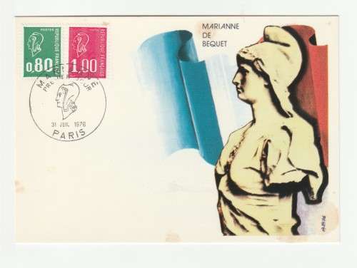 1976 France 31/07/76 Marianne De Bequet Maxicard