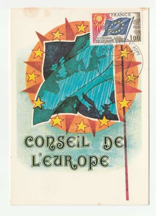1976 France 16/10/76 Conseil De L`Europe Maxicard