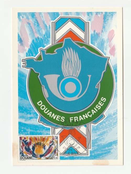 1976 France 27/11/76 Douanes Francaises Maxicard