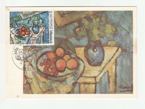 1976 France 18/12/76 Maurice de Vlaminck Nature Morte Maxicard