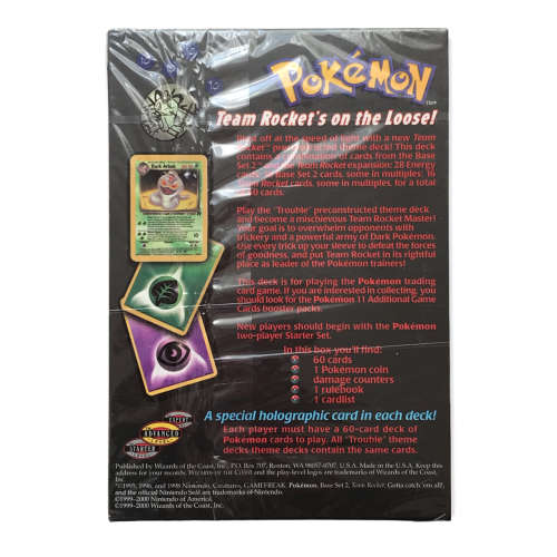 Pokemon - TCG Team Rocket Trouble Theme Deck (FACTORY SEALED)