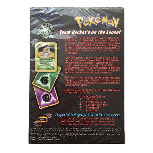 Pokemon - TCG Team Rocket Trouble Theme Deck (FACTORY SEALED)