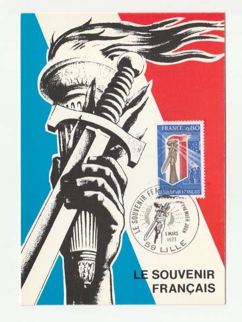 1977 France 05/03/77 Le Souvenir Francais Maxicard