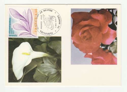 1977 France 07/05/77 150eme Anniversaire de la Societe Nationale d`Horticulture Maxicard