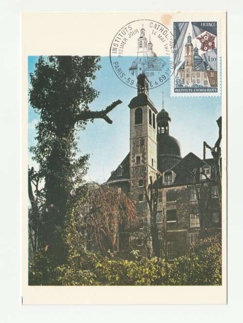 1977 France 14/05/77 Paris Institut Universitaire des Carmes Maxicard
