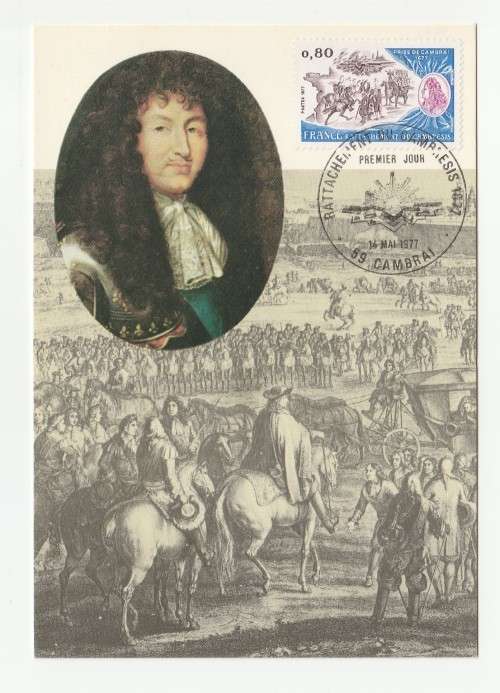 1977 France 14/05/77 Tricentenaire du rattachement du Cambreses a la France Maxicard