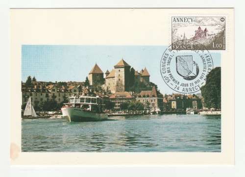 1977 France 28/05/77 Annecy - Vue generale Maxicard