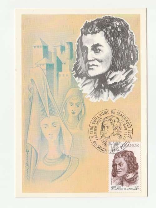 1977 France 12/11/77 Guillaume de Machault Maxicard