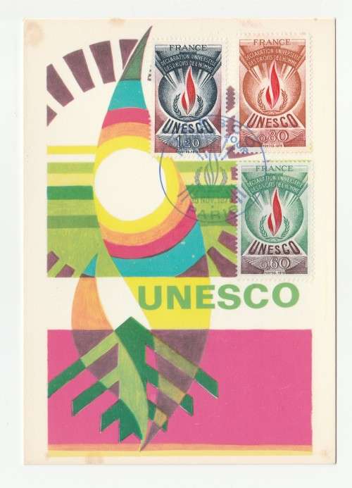 1975 France 15/11/75 Unesco Maxicard