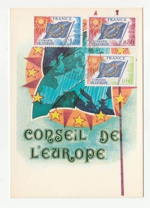 1975 France 22/11/75 Conseil de l`Europe Maxicard
