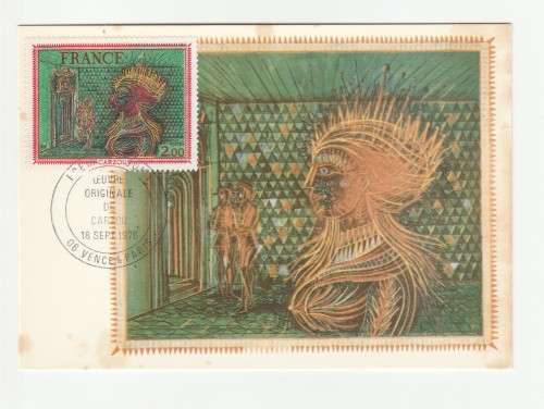 1976 France 18/09/76 Oeuvre originale de Carzou La Favorite Maxicard