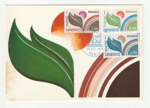 1976 France 23/10/76 UNESCO Maxicard
