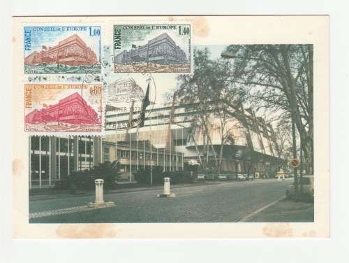 1977 France 22/11/77 Le Siege du Conseil de l`Europe a Strasbourg Maxicard