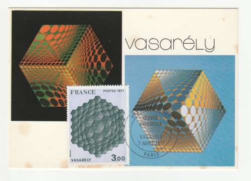 1977 France 07/08/77 Vasarely Maxicard