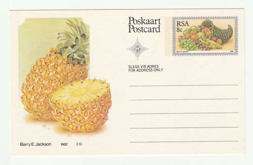 1982 RSA Fruit Postcard Set 1-10