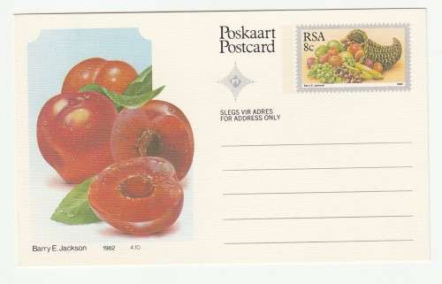 1982 RSA Fruit Postcard Set 1-10
