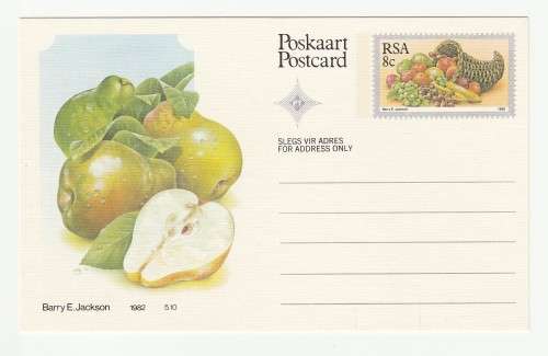 1982 RSA Fruit Postcard Set 1-10