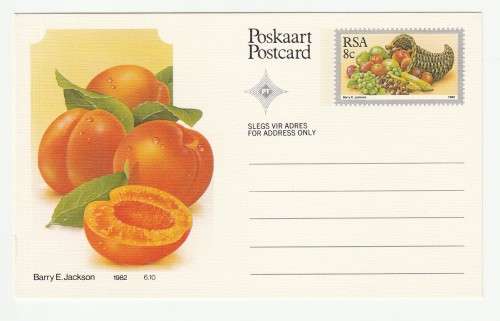 1982 RSA Fruit Postcard Set 1-10