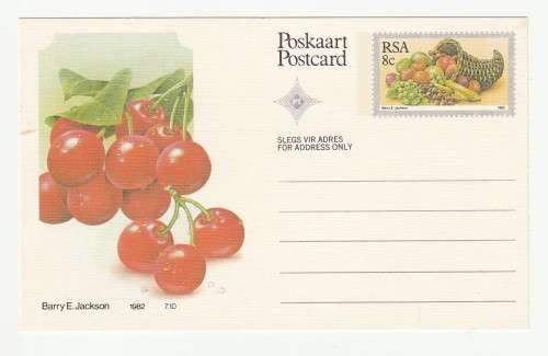 1982 RSA Fruit Postcard Set 1-10