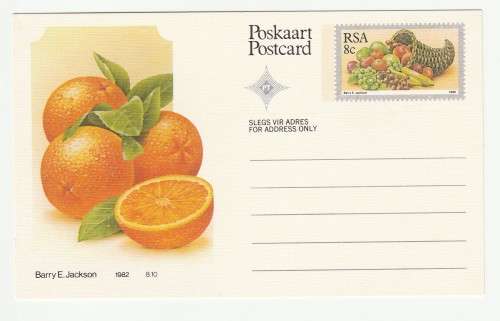 1982 RSA Fruit Postcard Set 1-10