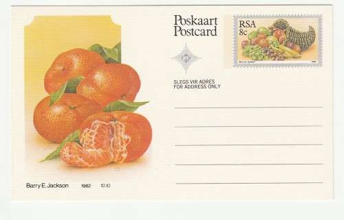 1982 RSA Fruit Postcard Set 1-10
