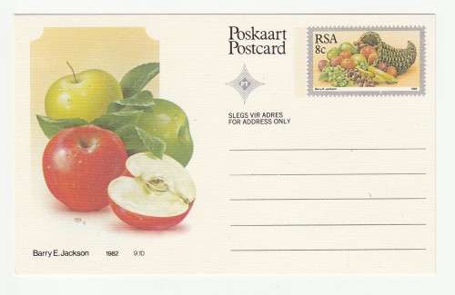 1982 RSA Fruit Postcard Set 1-10
