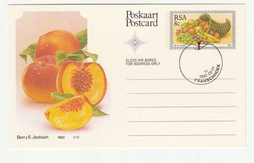 1982 RSA Fruit Postcard Set1-10 *Franschhoek