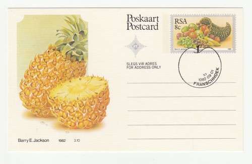 1982 RSA Fruit Postcard Set1-10 *Franschhoek