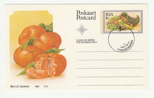 1982 RSA Fruit Postcard Set1-10 *Franschhoek