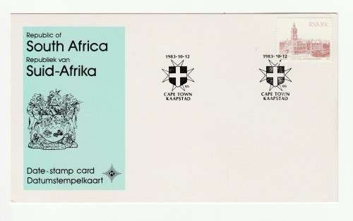 1983 RSA Priory for South Africa Order of St. John Date-Stamp Card 65