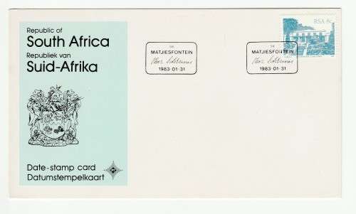 1981 RSA Matjiesfontein Date-stamp Card 58