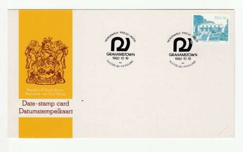 1982 RSA Newspaper Press Union Date-stamp Card 55