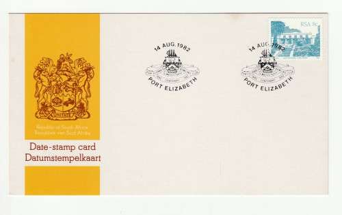 1982 RSA The Port Elizabeth Bowling Club Date-stamp Card