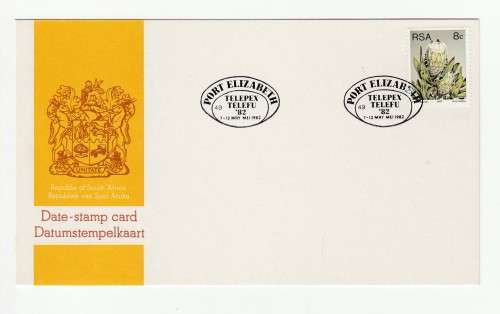 1982 RSA TELEPEX `82 Date-stamp Card 49
