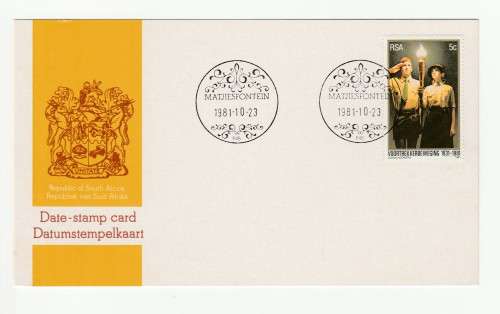 1988 RSA Matjiesfontein Date-stamp Card P45