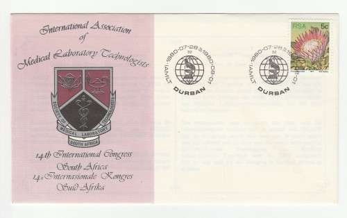 1980 RSA 14th IAMLT Congress (International Association of Medical Laboratory Technologists) Durban